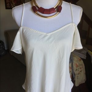White off shoulder shirt